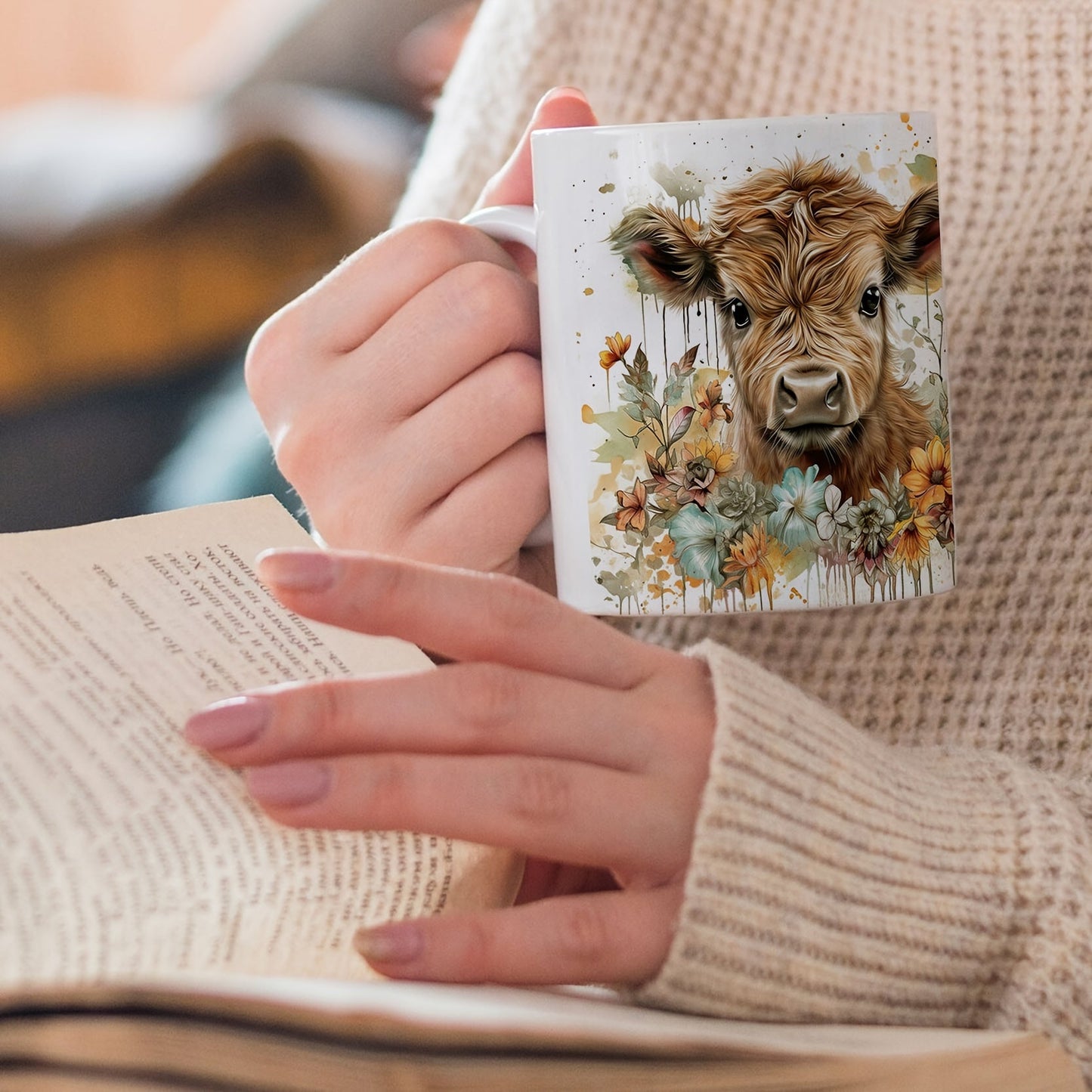 Tasse en céramique Highland Cow