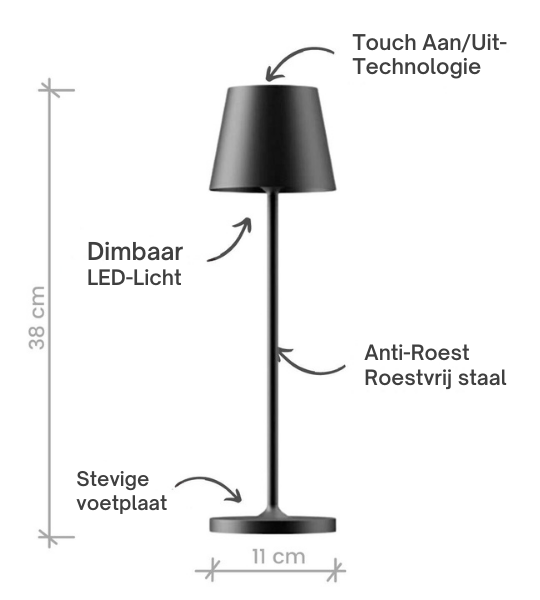 Auralite™ | Chic Wireless Dimmable Table Lamp