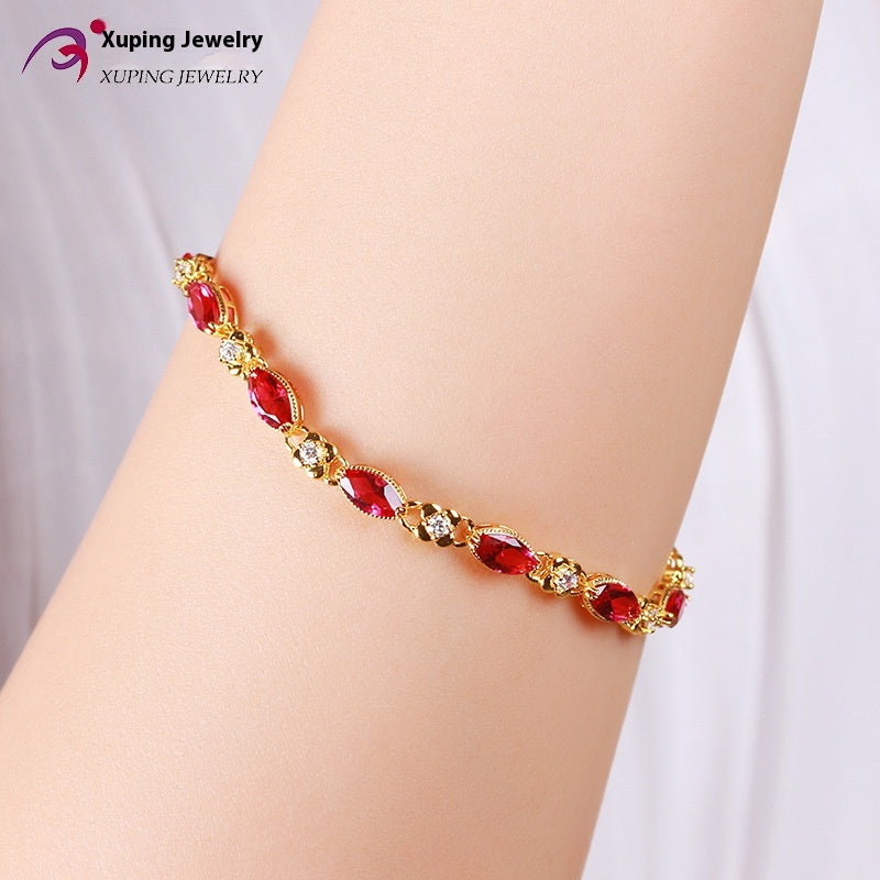 Stylish Vintage Ruby Bracelet
