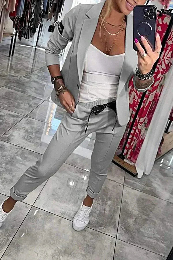 Isabelle | Personalized Set with Soft Blazer and Loose Sweatpants