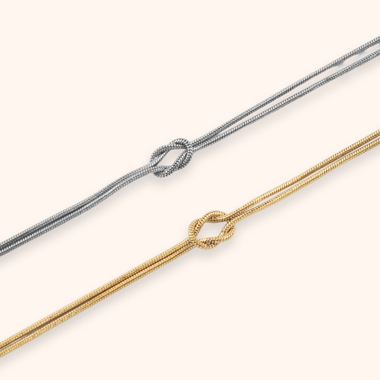 Ensemble de bracelets avec nœud connecté