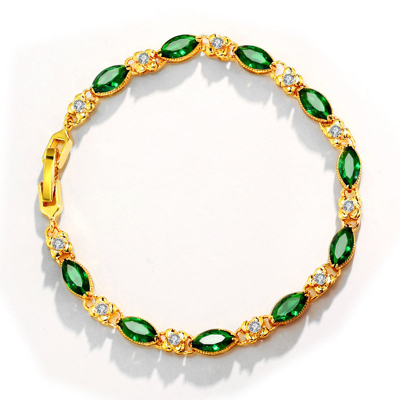 Stylish Vintage Ruby Bracelet