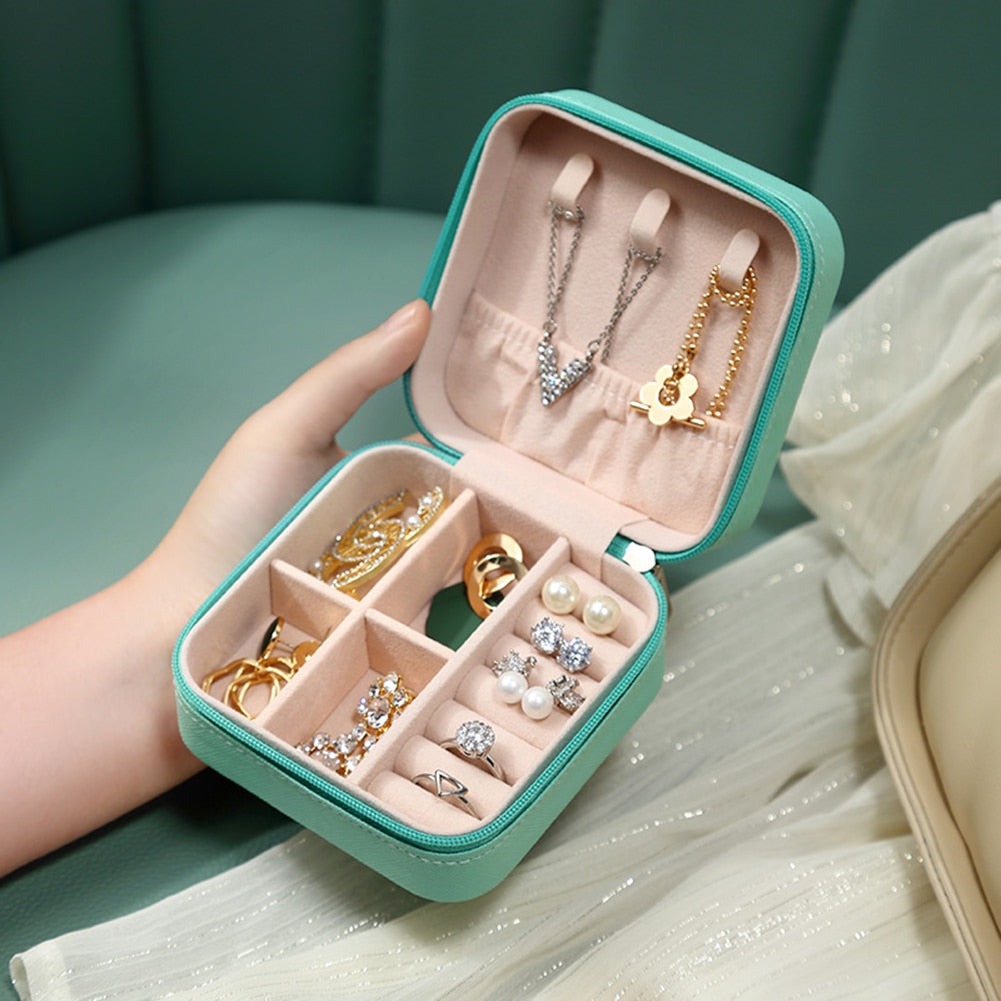 Organisateur de bijoux portable | Boîte à bijoux de voyage