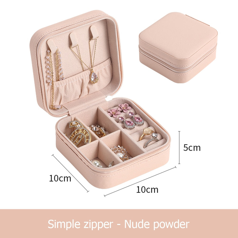 Organisateur de bijoux portable | Boîte à bijoux de voyage