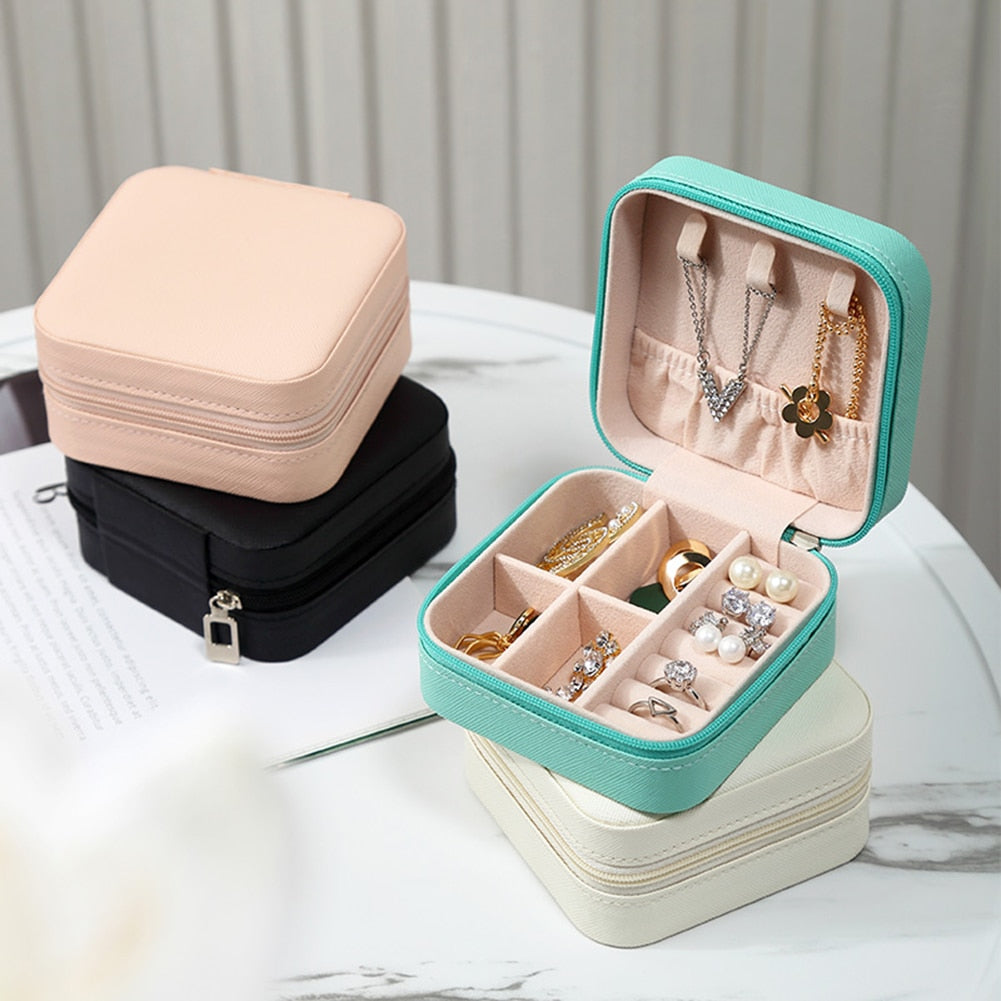 Organisateur de bijoux portable | Boîte à bijoux de voyage