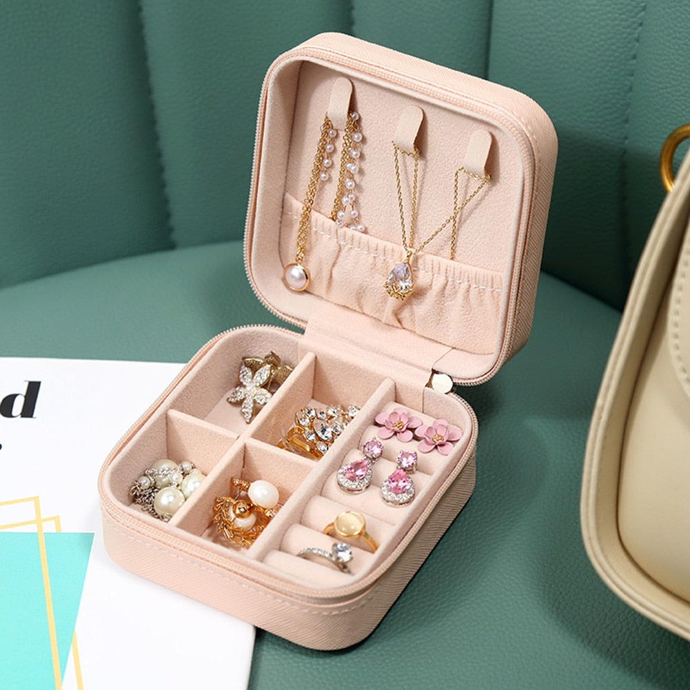 Organisateur de bijoux portable | Boîte à bijoux de voyage