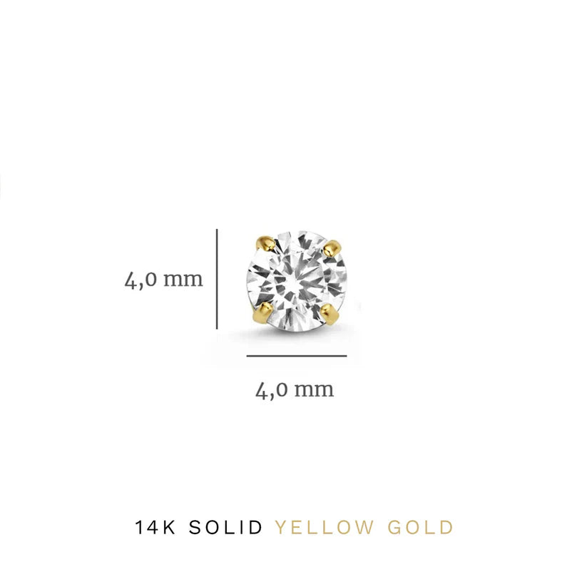 Dara Brillane Gold Stone Earring Set