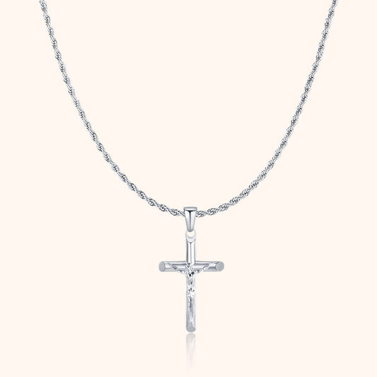 Chaîne avec pendentif croix pour homme Salvator