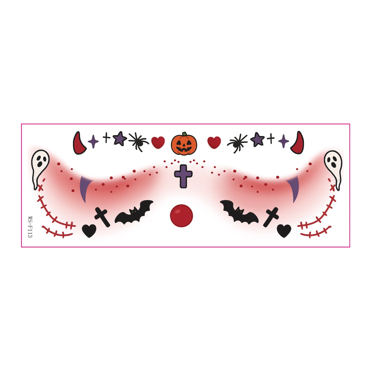 Cute Halloween Ghost Makeup Stickers