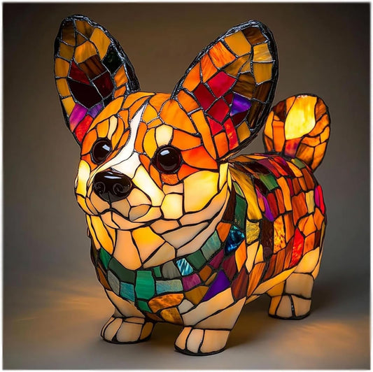 Doudou | Magical Dog Lamp Made of Colorful Glass