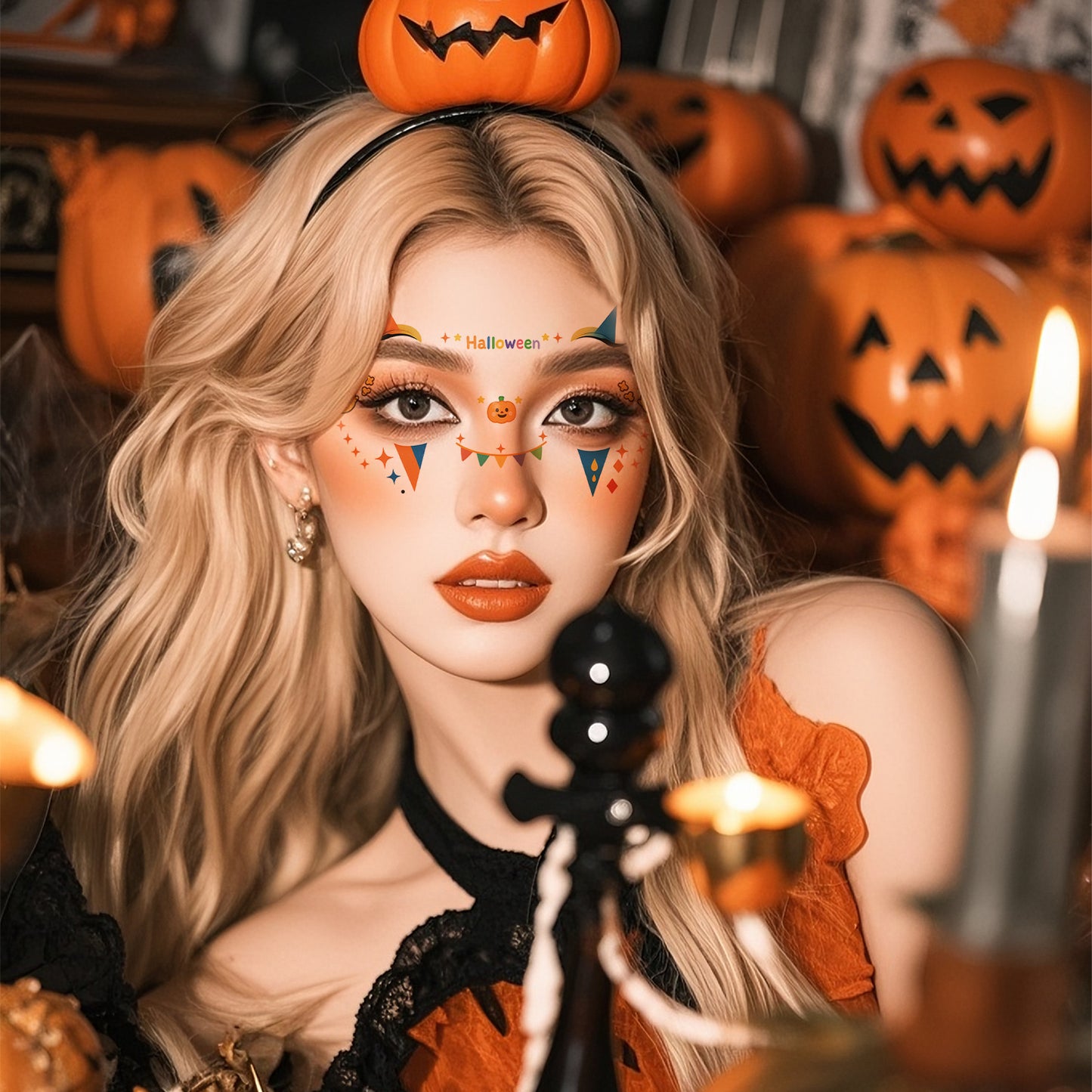 Cute Halloween Ghost Makeup Stickers