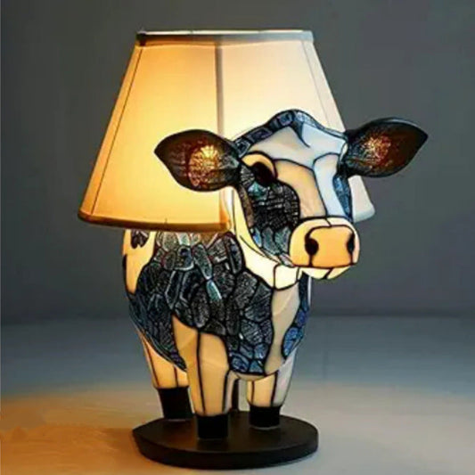 Marguerite | Magical Cow Lamp Made of Colorful Glass