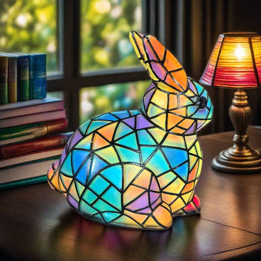 Clochette | Magical Rabbit Lamp Made of Colorful Glass