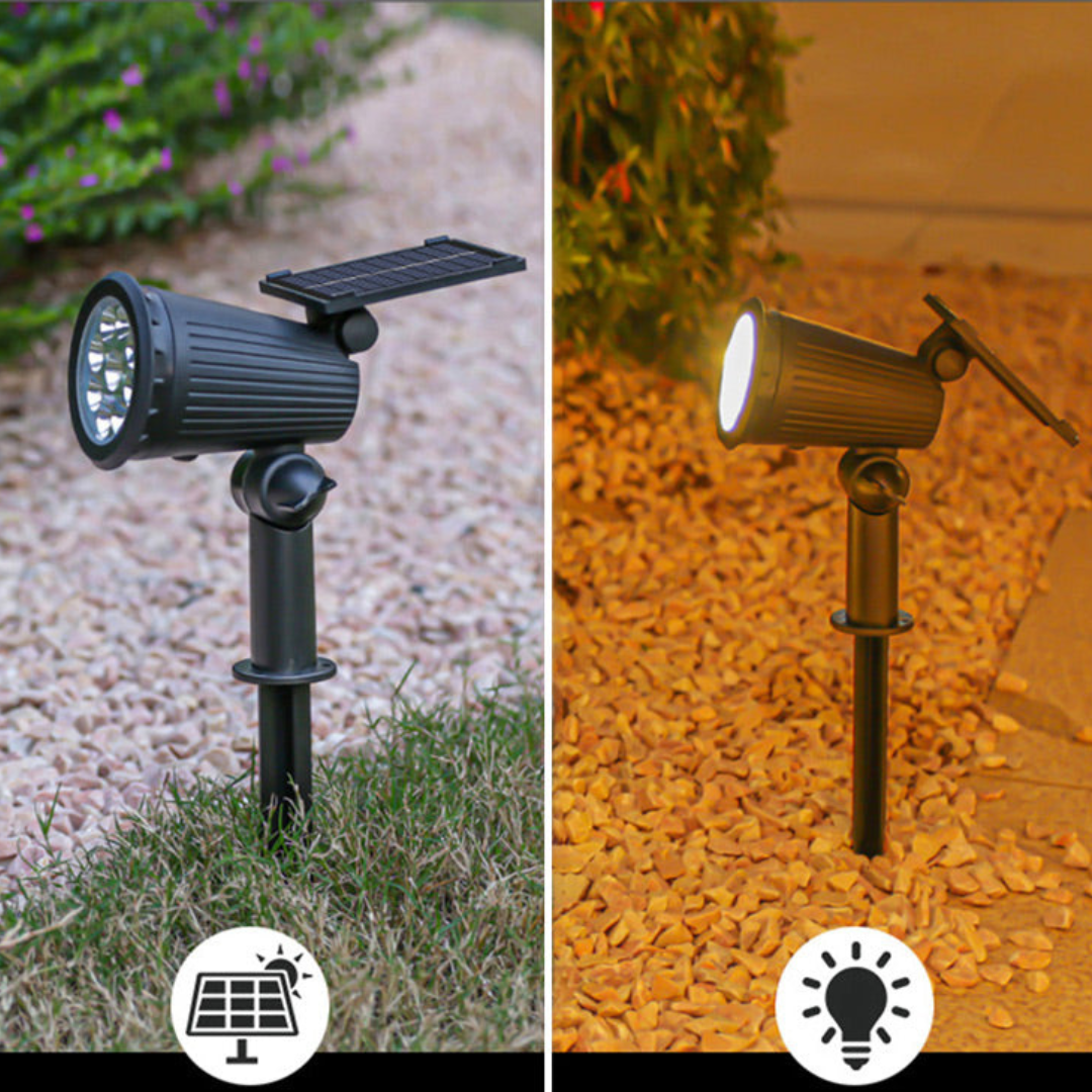 Tivon™ | Premium Solar-Powered Wireless Ground Spotlight