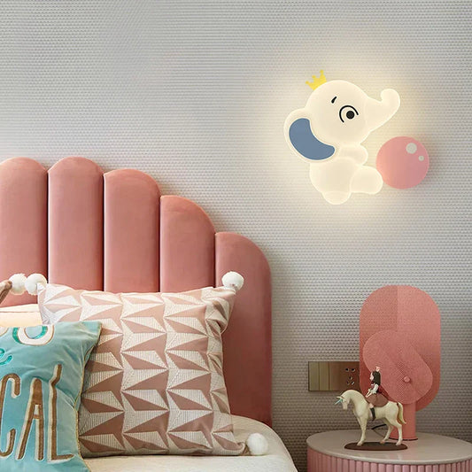 Bélo™ Elephant LED Wall Lamp – Adjustable Lighting for Kids' Rooms