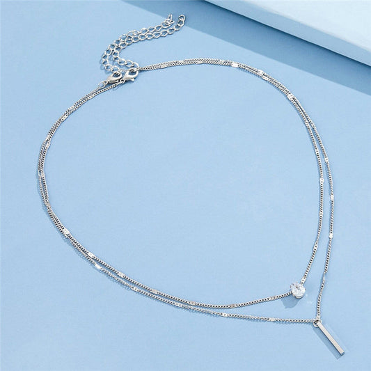 Ensemble de colliers avec pendentif en or et paillettes pour le cou