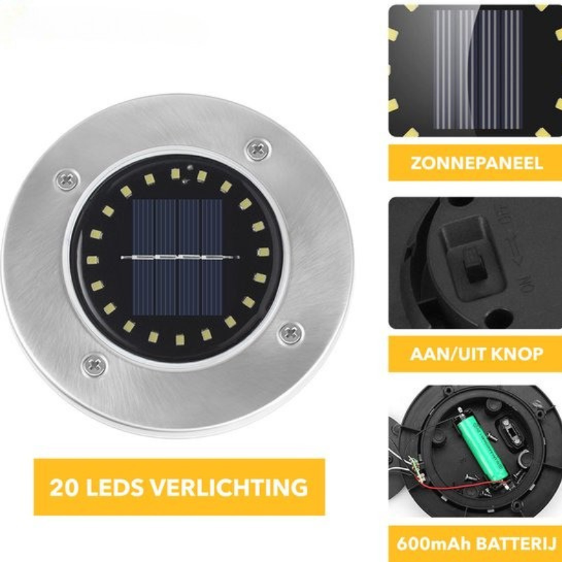 Ravelle™ - Solar-Powered Wireless LED Ground Lights