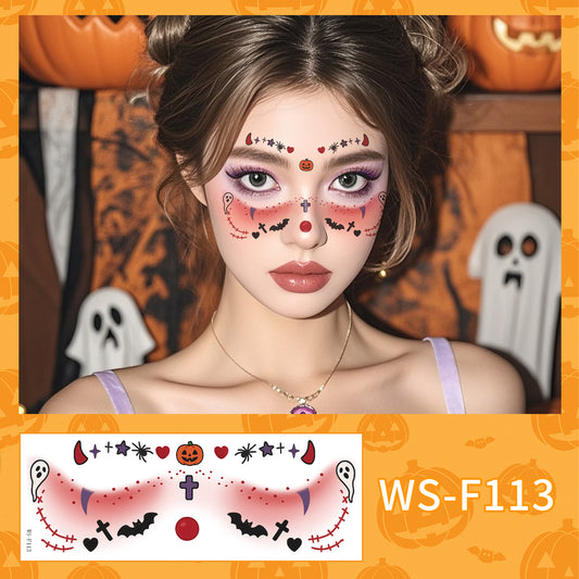 Cute Halloween Ghost Makeup Stickers