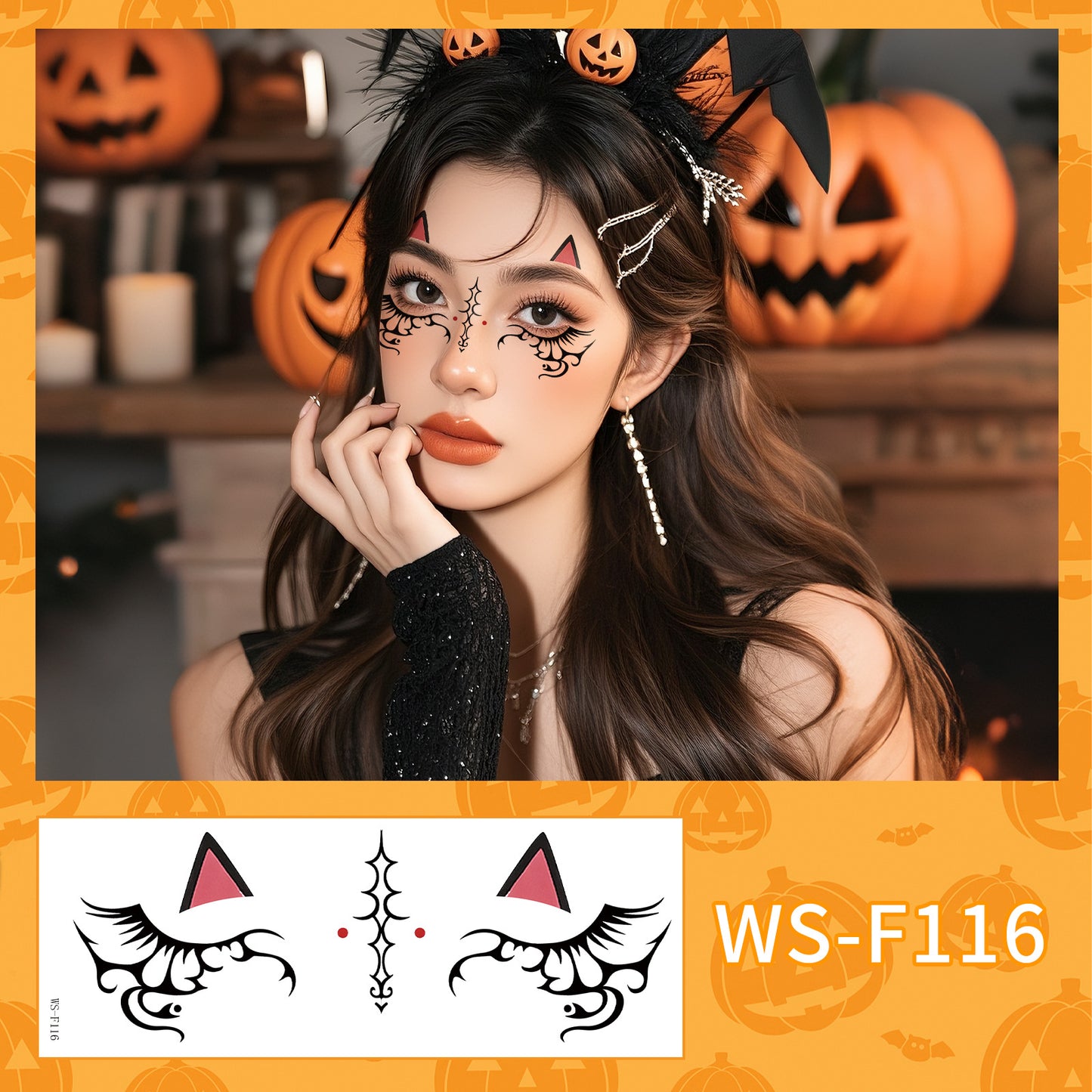 Cute Halloween Ghost Makeup Stickers
