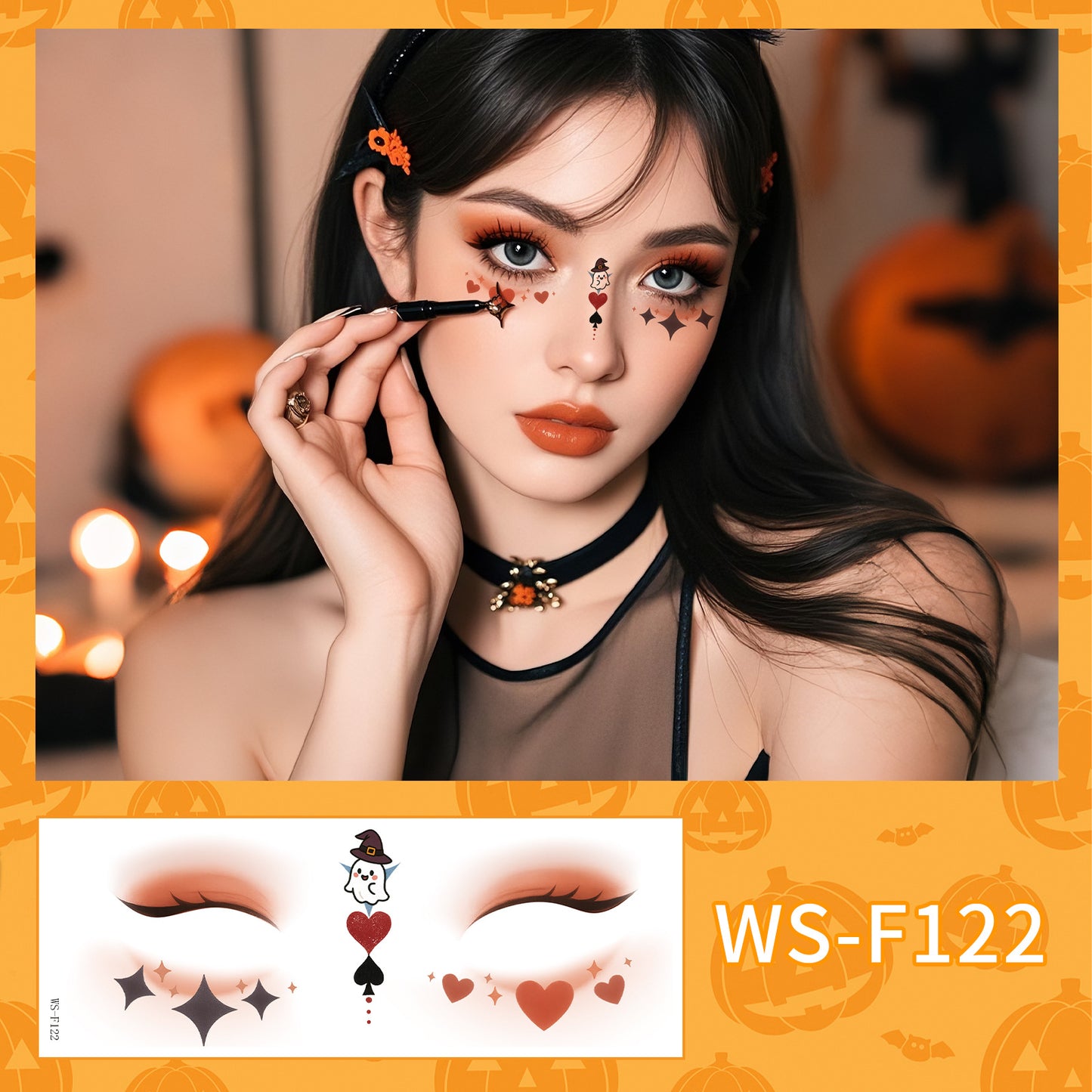 Cute Halloween Ghost Makeup Stickers