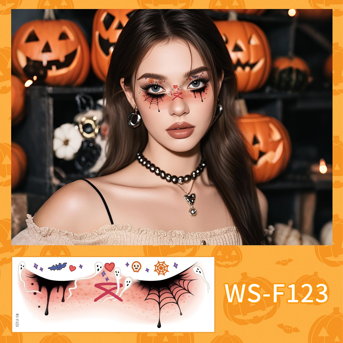 Cute Halloween Ghost Makeup Stickers