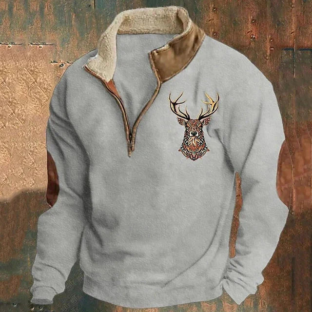 Christos – Sweater Featuring Deer Design