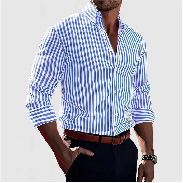 Victor™ - Stylish Striped Shirt
