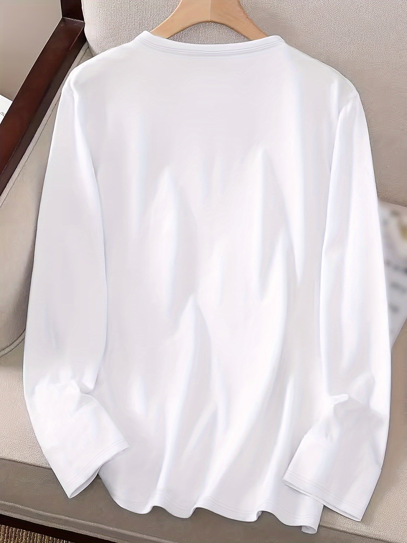 3™ | Trio of Casual Long Sleeve Crew Neck T-Shirts