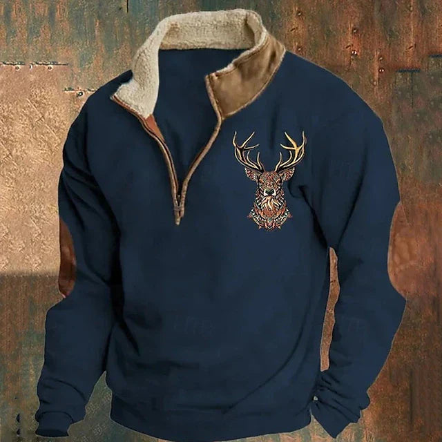 Christos – Sweater Featuring Deer Design