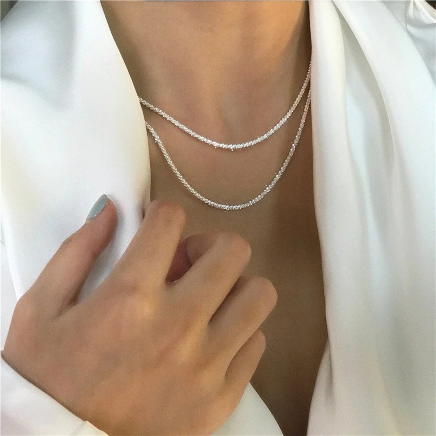 Collection de colliers célestes en argent