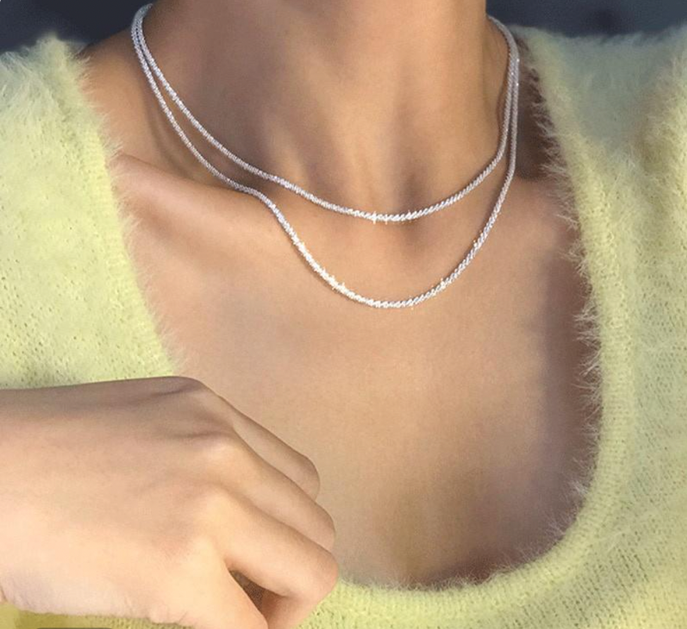 Collection de colliers célestes en argent