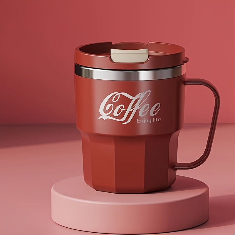Tasse à café à double paroi avec couvercle