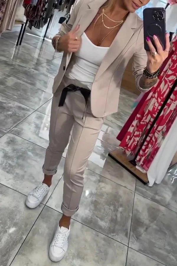 Isabelle | Personalized Set with Soft Blazer and Loose Sweatpants