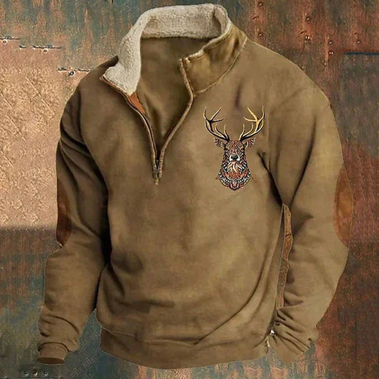 Christos – Sweater Featuring Deer Design