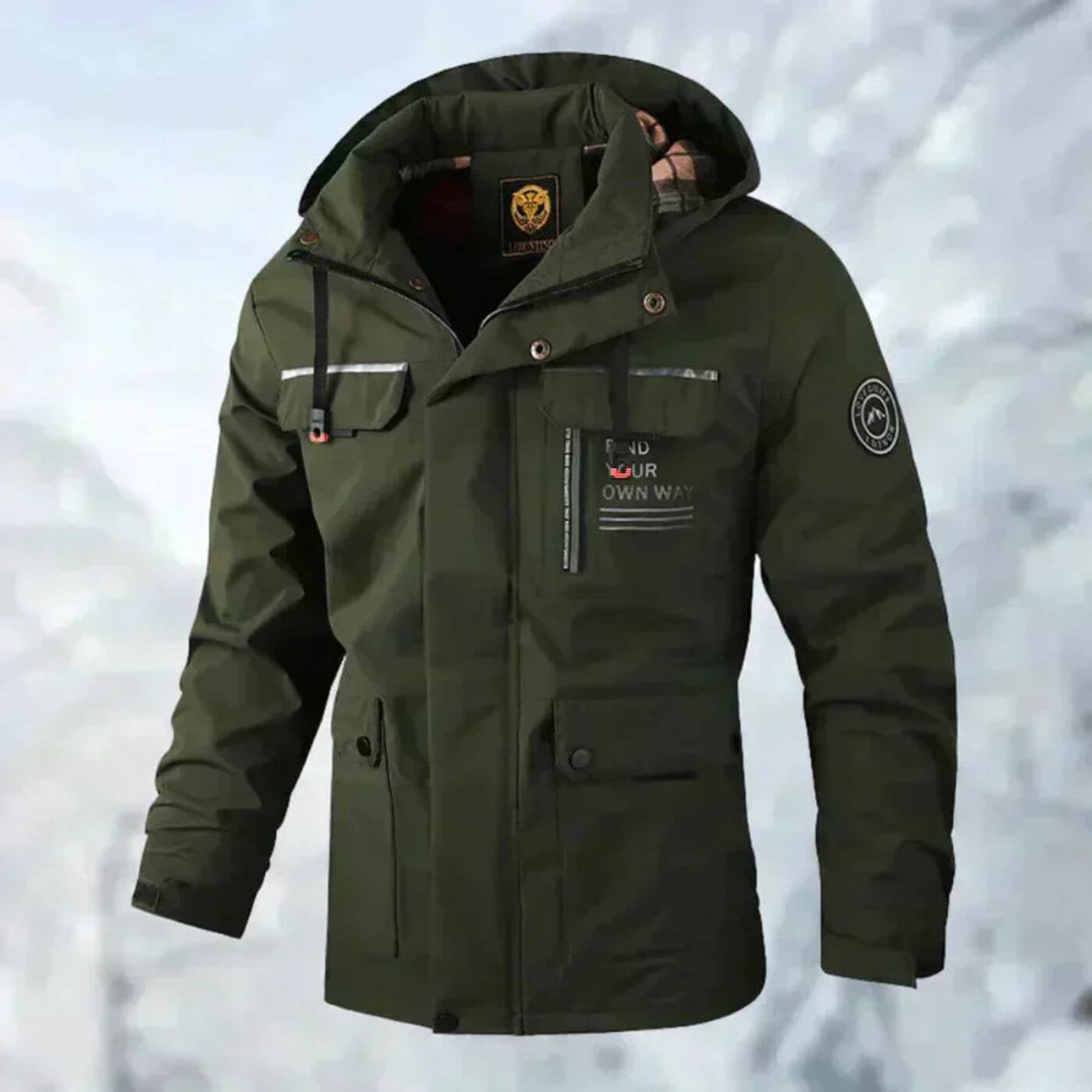 FYOW™ | Waterproof Men’s Outdoor Jacket for Fall & Winter