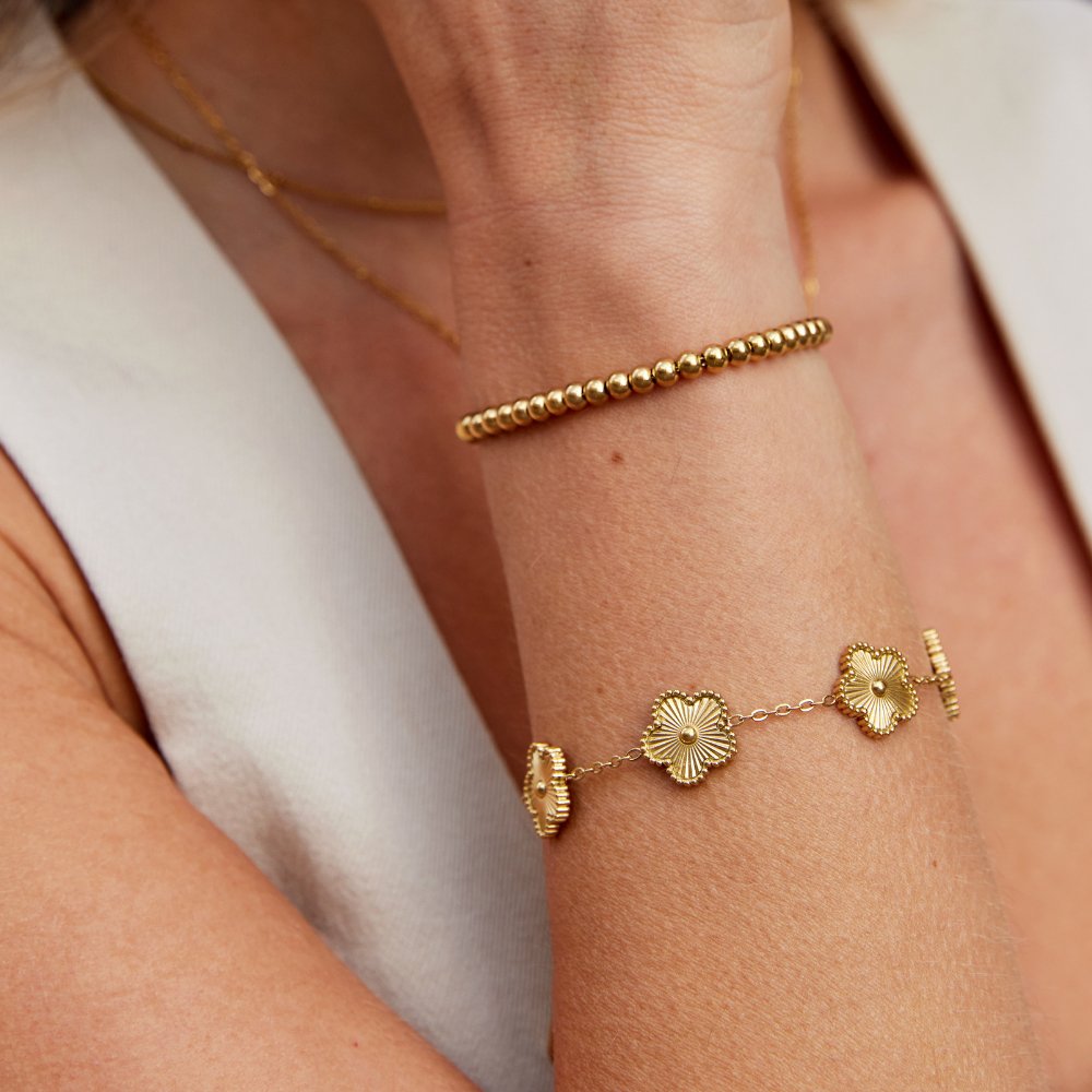 Bracelet porte-bonheur doré