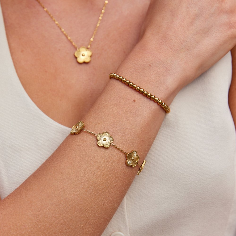 Bracelet porte-bonheur doré