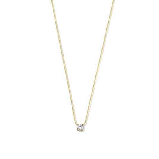 Cléa Gold Moissanite Necklace