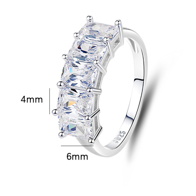 S925 Sterling Silver Zircon Ring-Valentine's Day Gift