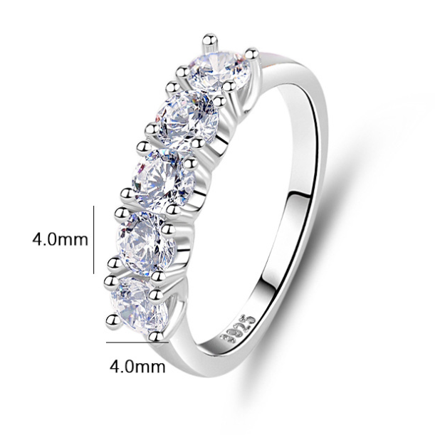 S925 Sterling Silver Zircon Ring-Valentine's Day Gift