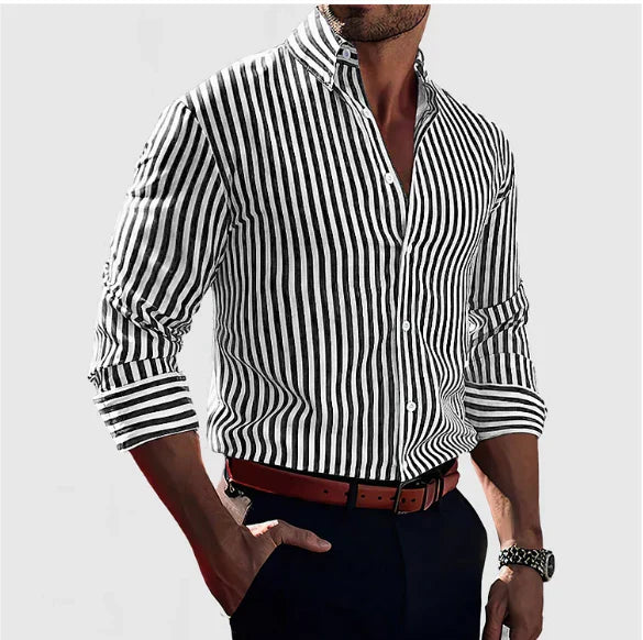 Victor™ - Stylish Striped Shirt