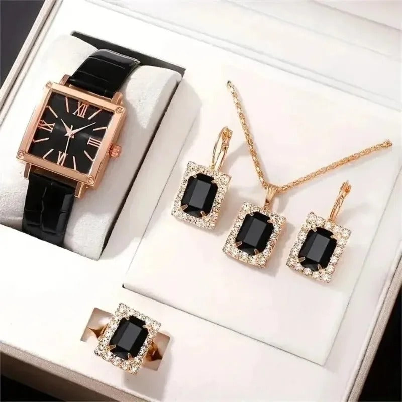 Coffret cadeau de 5 montres élégantes pour femme