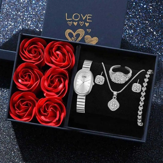 Coffret cadeau élégant de 6 montres pour femme