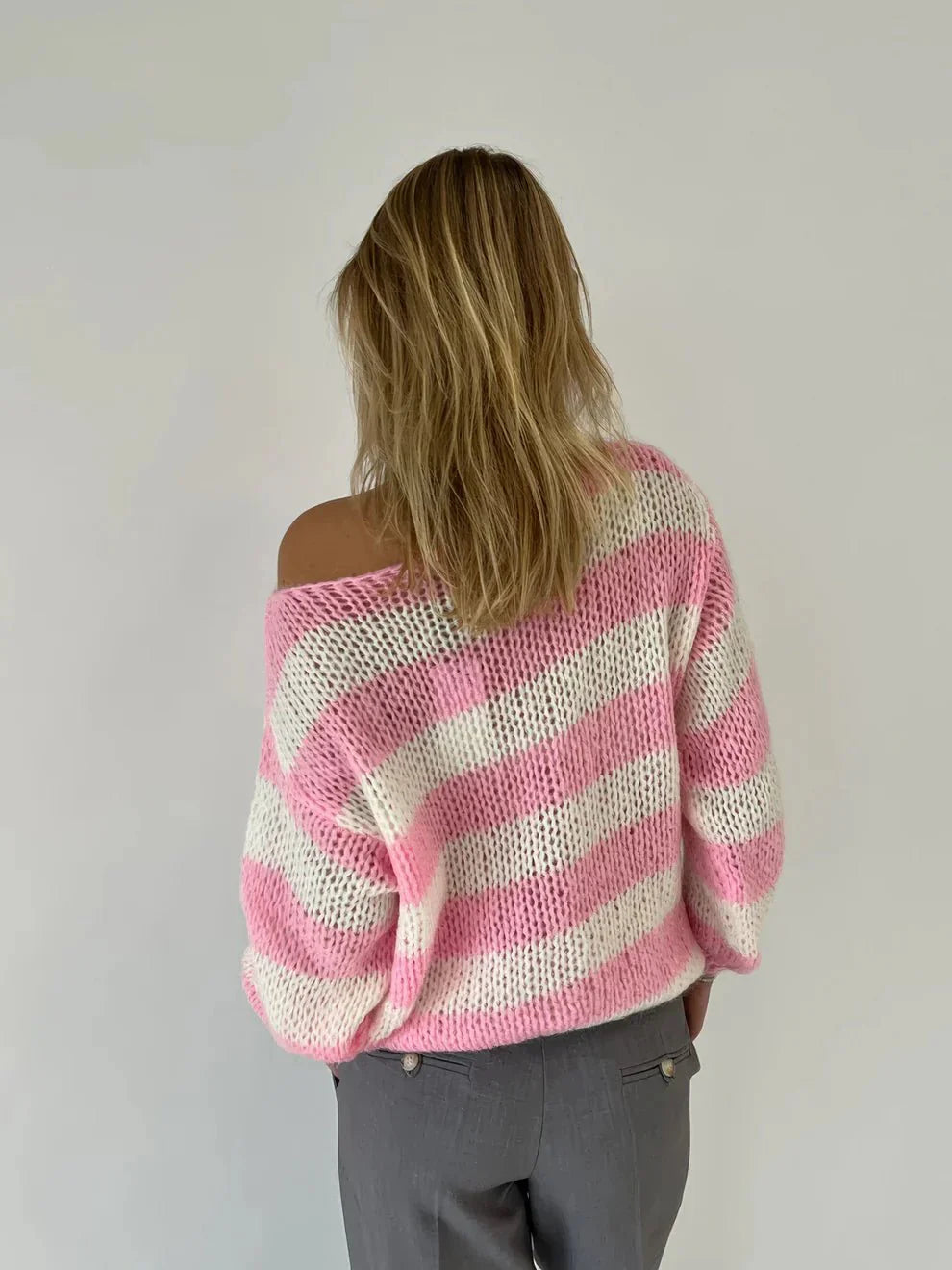 MEGHAN | Striped Knit Sweater