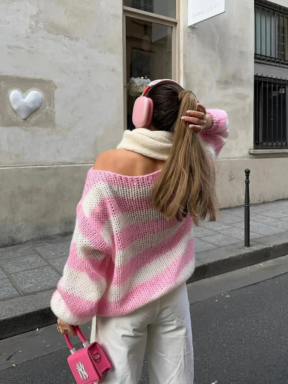 MEGHAN | Striped Knit Sweater