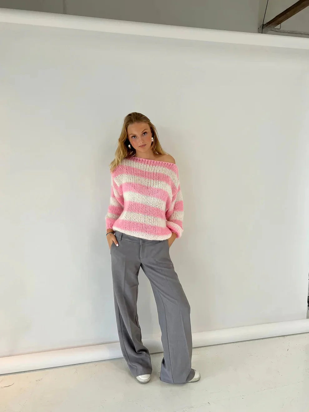 MEGHAN | Striped Knit Sweater