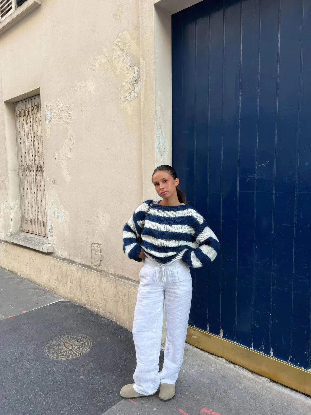 MEGHAN | Striped Knit Sweater