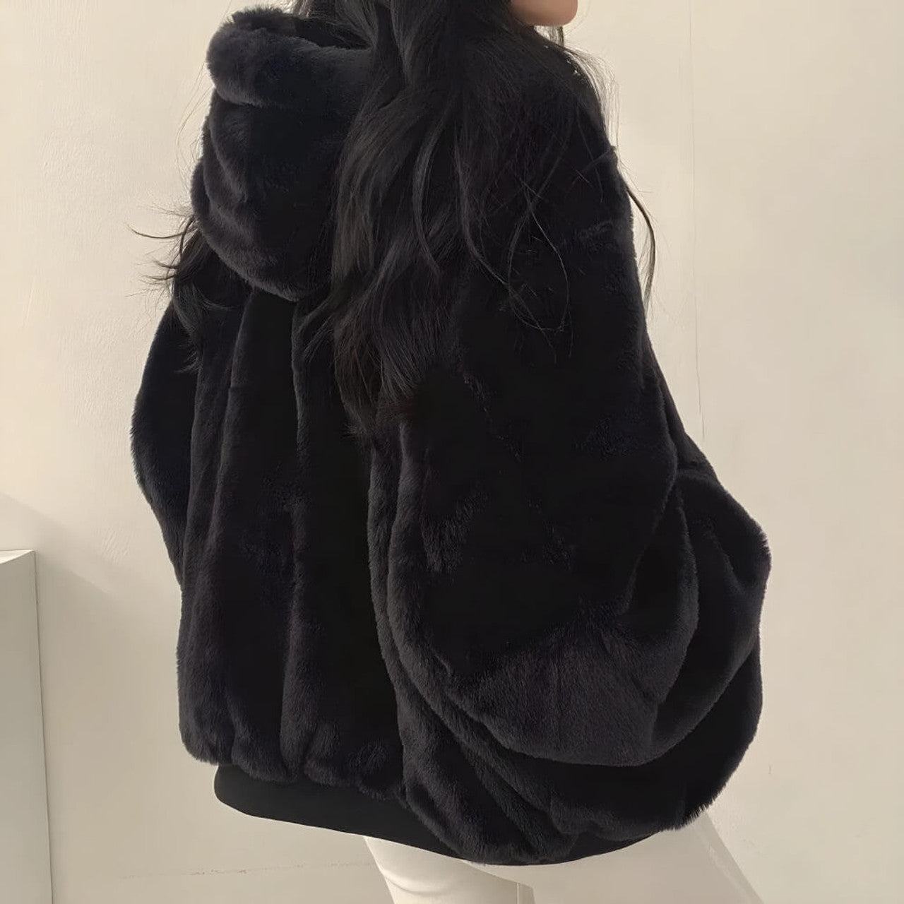 Teddy Wool Hoodie Jacket