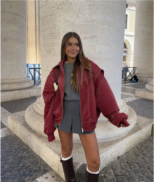 TATE | OVERSIZED LEATHER JACKET