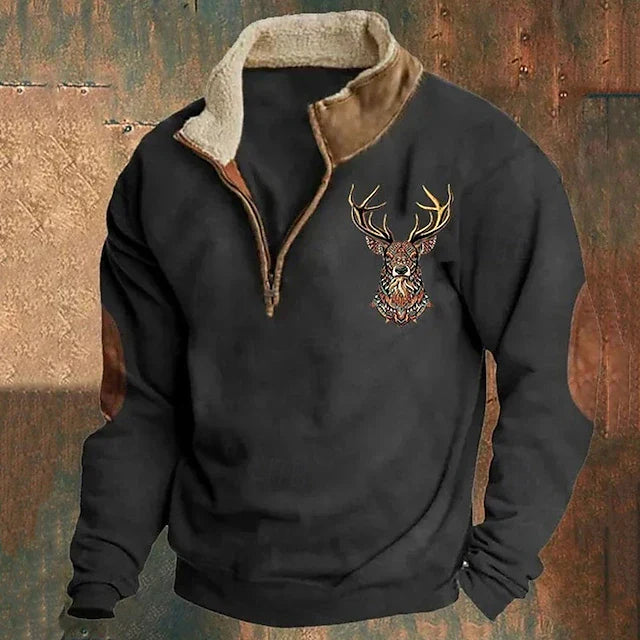 Christos – Sweater Featuring Deer Design